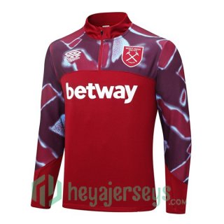 West Ham Training Sweatshirt Red 2023/2024