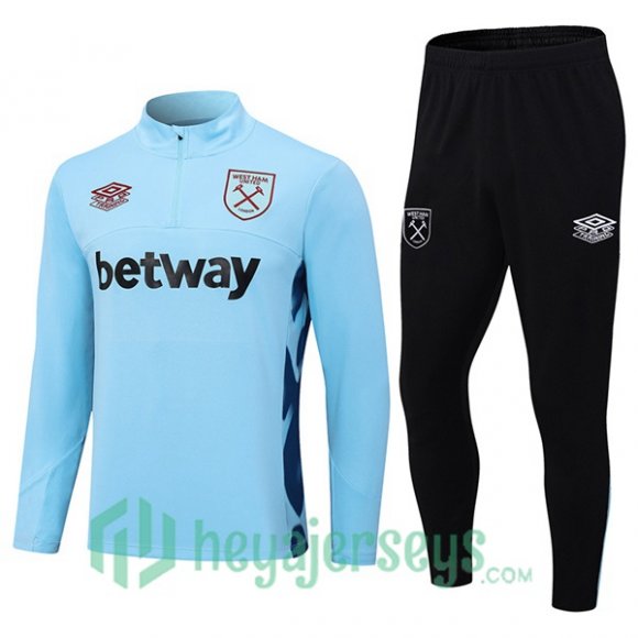 West Ham Training Tracksuit Suit Blue 2023/2024