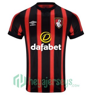 AFC Bournemouth Soccer Jersey Home Black Red 2023/2024