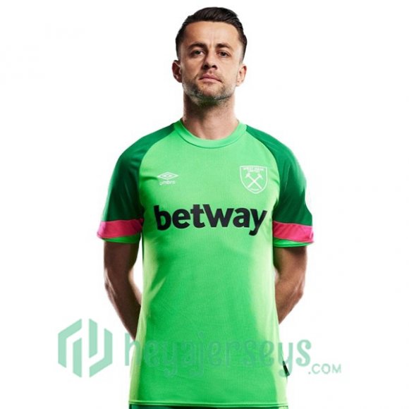 West Ham Soccer Jersey Goalkeeper Green 2023/2024