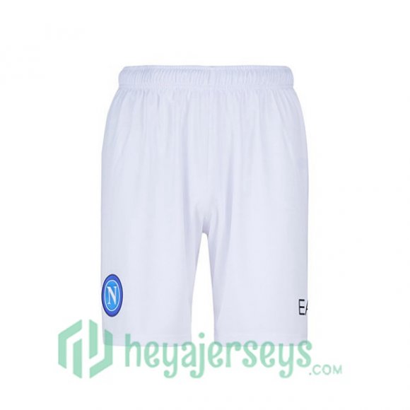 SSC Napoli Soccer Shorts Away White 2022/2023