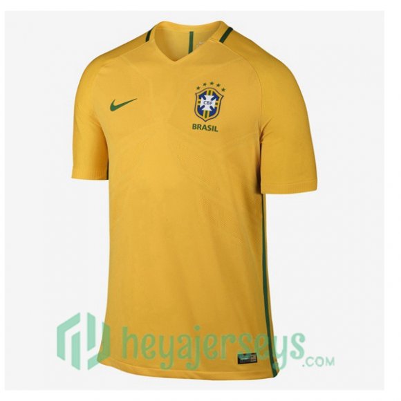 2016 2017 Brazil Retro Home Jersey