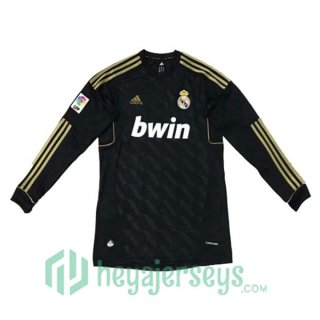 2011 2012 Real Madrid Long Sleeve Retro Away Jersey