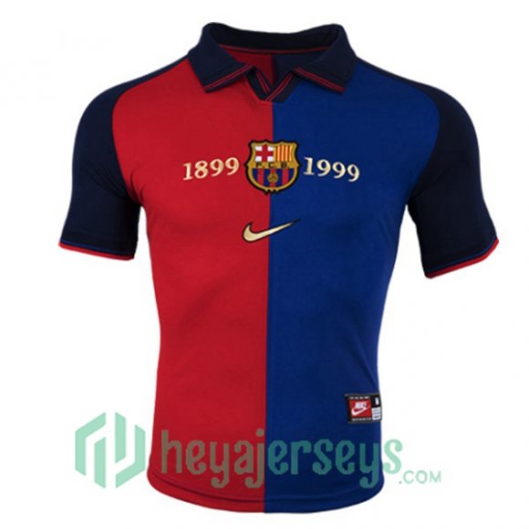 1999 2000 FC Barcelona Retro Home Jersey