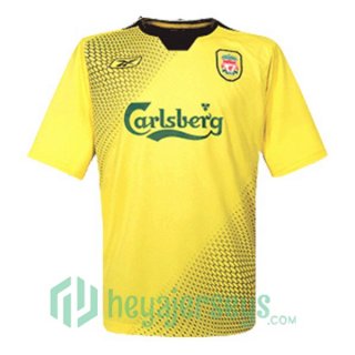 2004-2005 FC Liverpool Retro Away Jersey Yellow
