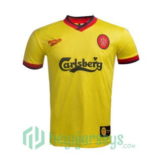 1997-1999 FC Liverpool Retro Away Jersey Yellow