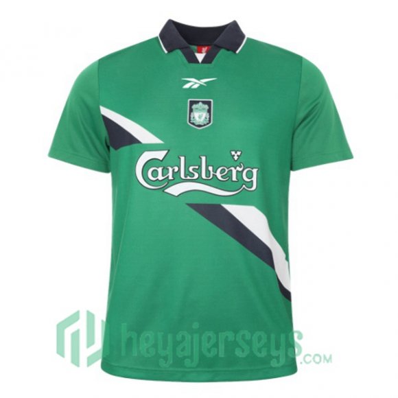 1999-2000 FC Liverpool Retro Away Jersey Green