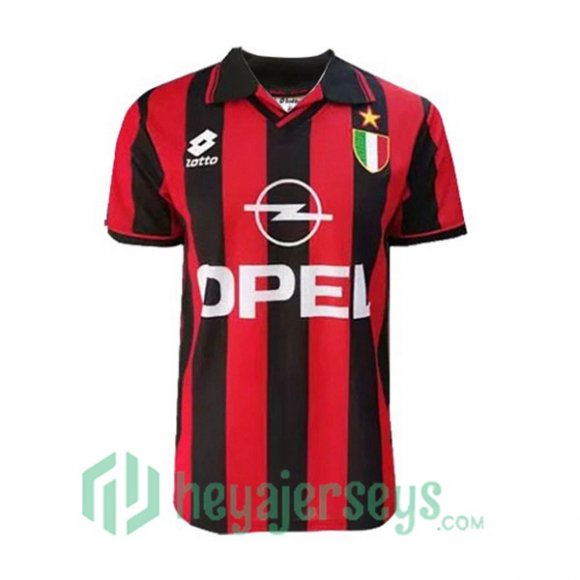 1996-1997 AC Milan Retro Home Jersey Red