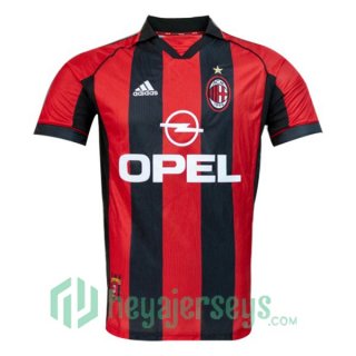 1998-2000 AC Milan Retro Home Jersey Red