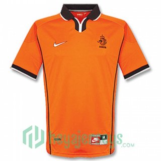 1998 Netherlands Retro Home Jersey Orange