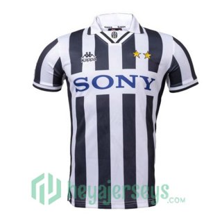 1996-1997 Juventus Retro Home Jersey Black White