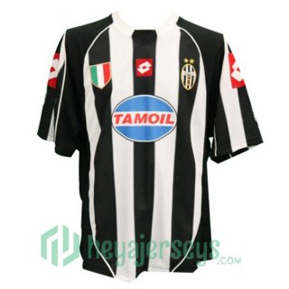 2002-2003 Juventus Retro Home Jersey Black White