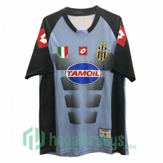 2002-2003 Juventus Goalkeeper Jerseys Retro Black Blue