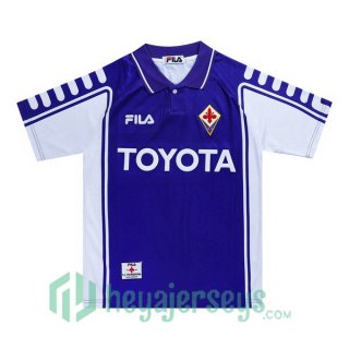 1999-2000 ACF Fiorentina Retro Home Jersey Purple