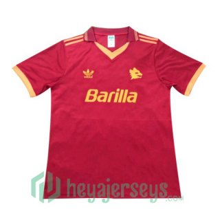 1992-1994 Roma Retro Home Jersey Red