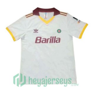 1991-1992 Roma Retro Away Jersey White