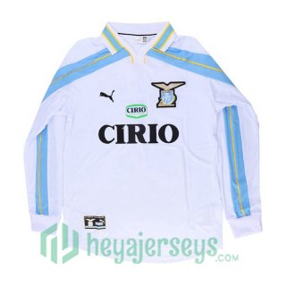 1999-2000 SS Lazio Retro Away Jersey Long Sleeve White