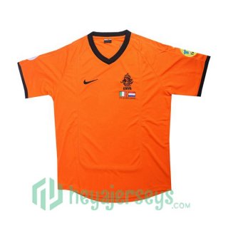 2000 Netherlands Retro Home Jersey Orange
