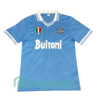 1986-1987 SSC Napoli Retro Home Jersey Blue