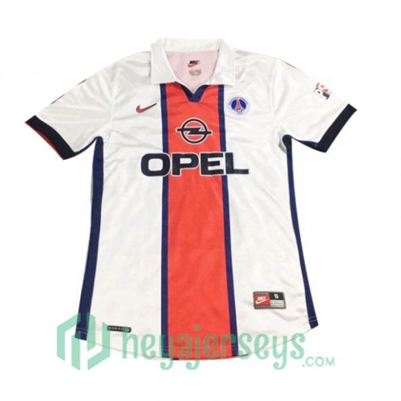 1998-1999 Paris PSG Retro Away Jersey White