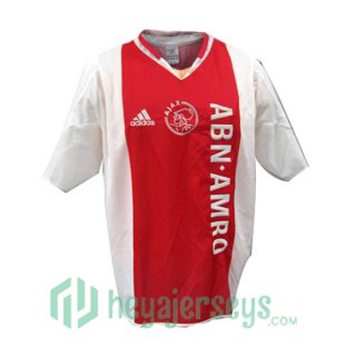 2004-2005 AFC Ajax Retro Home Jersey White Red