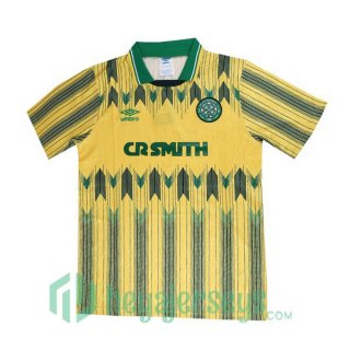 1991-1992 Celtic FC Retro Away Jersey Yellow