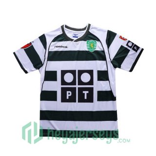 2001-2003 Sporting CP Retro Home Jersey Green White