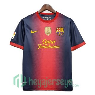 2012-2013 FC Barcelona Retro Home Jersey Red Blue