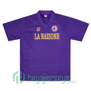 1989-1990 ACF Fiorentina Retro Home Jersey Purple