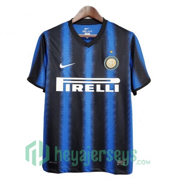 2010-2011 Inter Milan Retro Home Jersey Blue