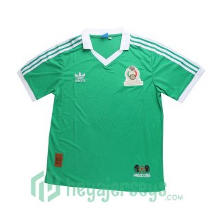 1986 World Cup Mexico Retro Home Jersey Green
