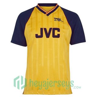 1988-1989 Arsenal Retro Away Jersey Yellow