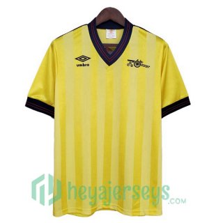 1983-1986 Arsenal Retro Away Jersey Yellow