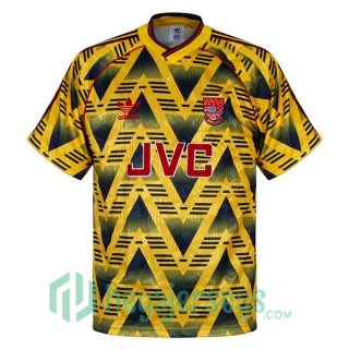 1991-1993 Arsenal Retro Away Jersey Yellow