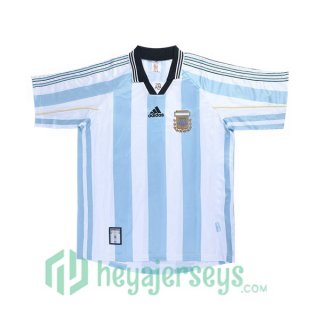 1998 World Cup Argentina Retro Home Jersey Blue White