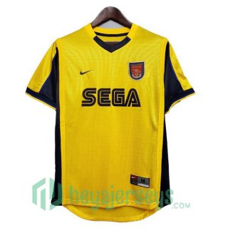 1999-2000 Arsenal Retro Away Jersey Yellow