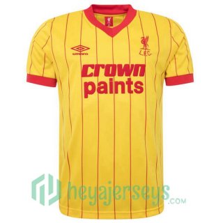 1984 FC Liverpool Retro Away Jersey Yellow
