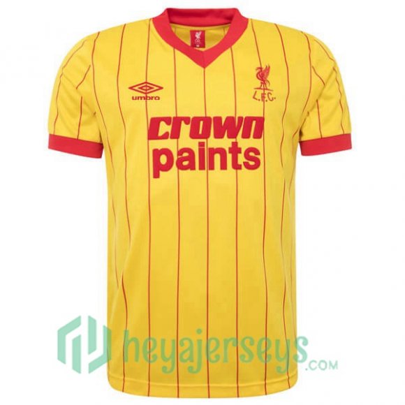 1984 FC Liverpool Retro Away Jersey Yellow