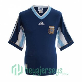 1998 World Cup Argentina Retro Away Jersey Blue