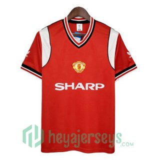1985-1986 Manchester United Retro Home Jersey Red