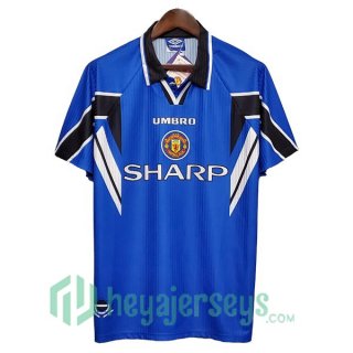 1996-1997 Manchester United Retro Third Jersey Blue