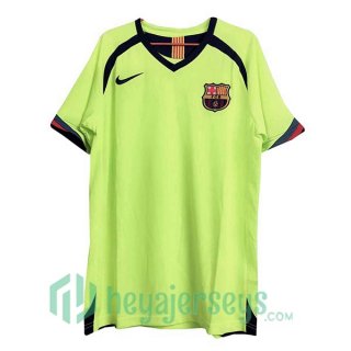 2005-2006 FC Barcelona Retro Away Jersey Green
