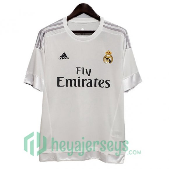 2015-2016 Real Madrid Retro Home Jersey White