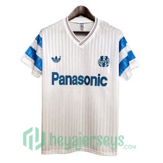 1990 Marseille OM Retro Home Jersey White