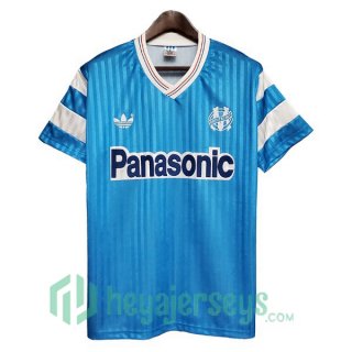 1990 Marseille OM Retro Away Jersey Blue