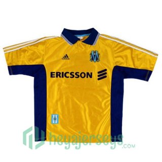 1998-1999 Marseille OM Retro Away Jersey Yellow