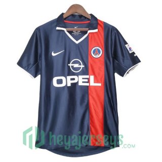 2001-2002 Paris PSG Retro Home Jersey Blue
