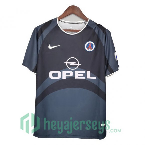 2001-2002 Paris PSG Retro Third Jersey Blue