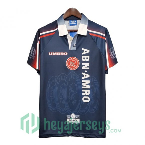 1997-1998 AFC Ajax Retro Away Jersey Blue