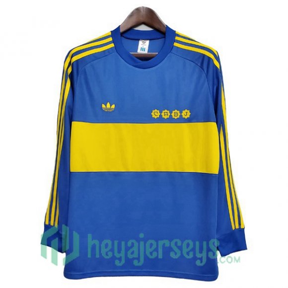 1981 Boca Juniors Retro Home Jersey Long Sleeve Blue
